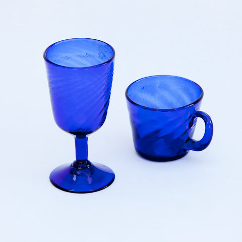 Victorian Cobalt Glass