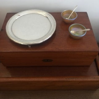 Tiffany Studios glass salt cellars