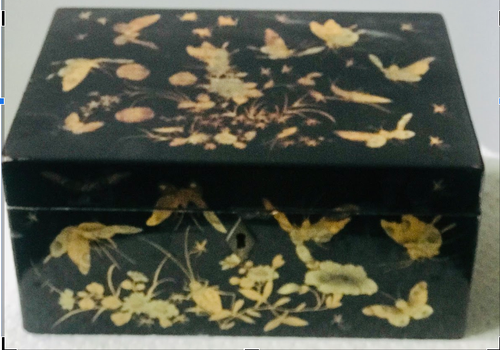 Japanese papier mache jewelry box